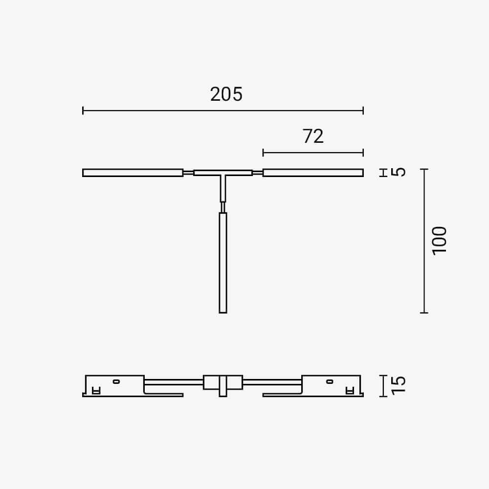 T-TRACK Corner Conductive Module - M05 - product view