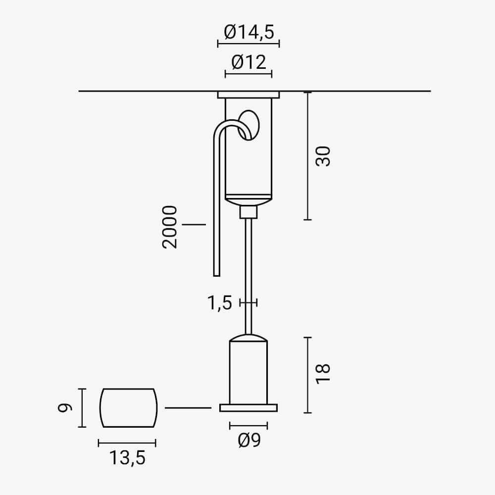 M05 függesztő készlet sínrendszerhez - product view