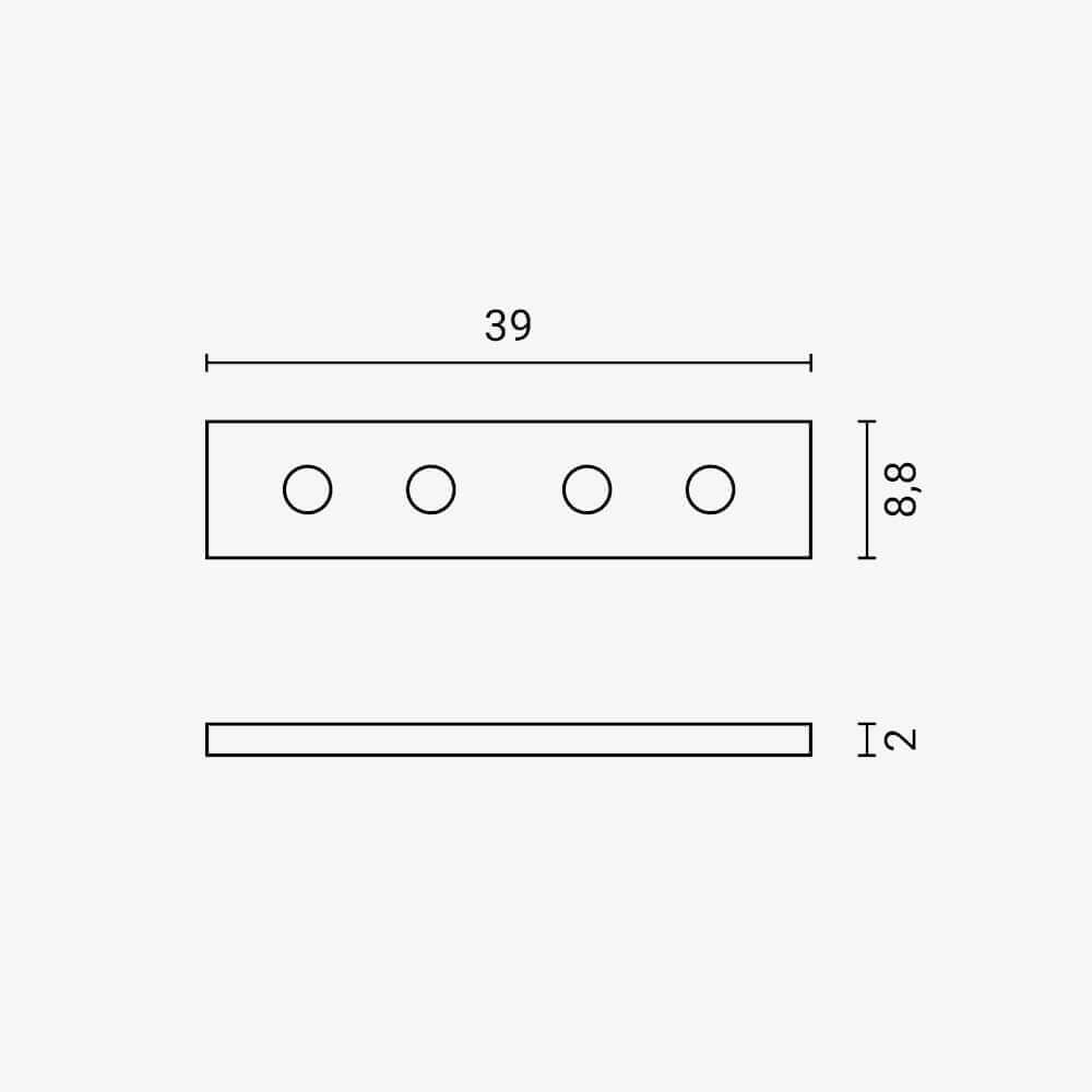 Schienenverbinder für Schiene M05 - product view