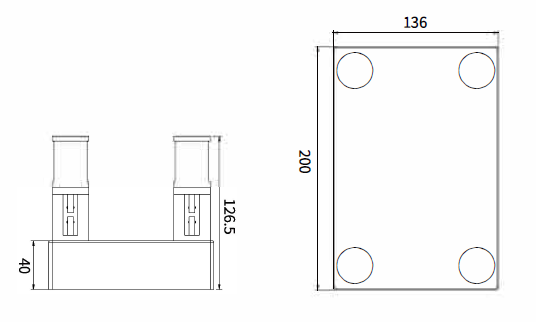 Ceiling Base Magnetic M05-S - energy label