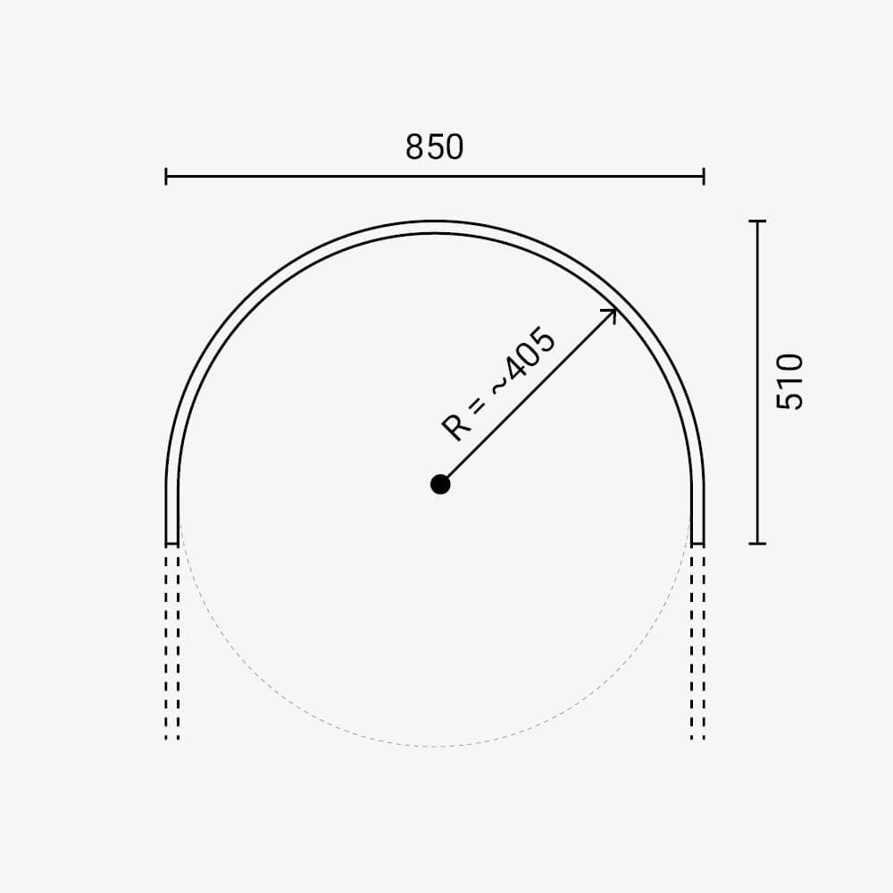 Horizon ARC Track Half-Round M05-S - product view