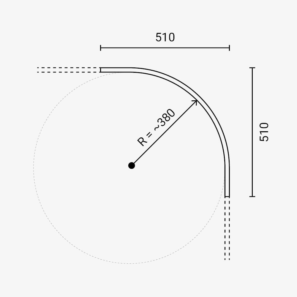 Vertical ARC Track Quarter M05-S - product view