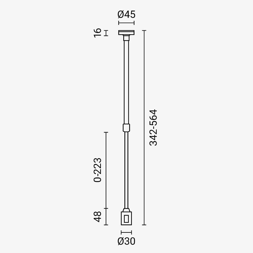 1-Layer Pole 25-50CM - M05-S - product view