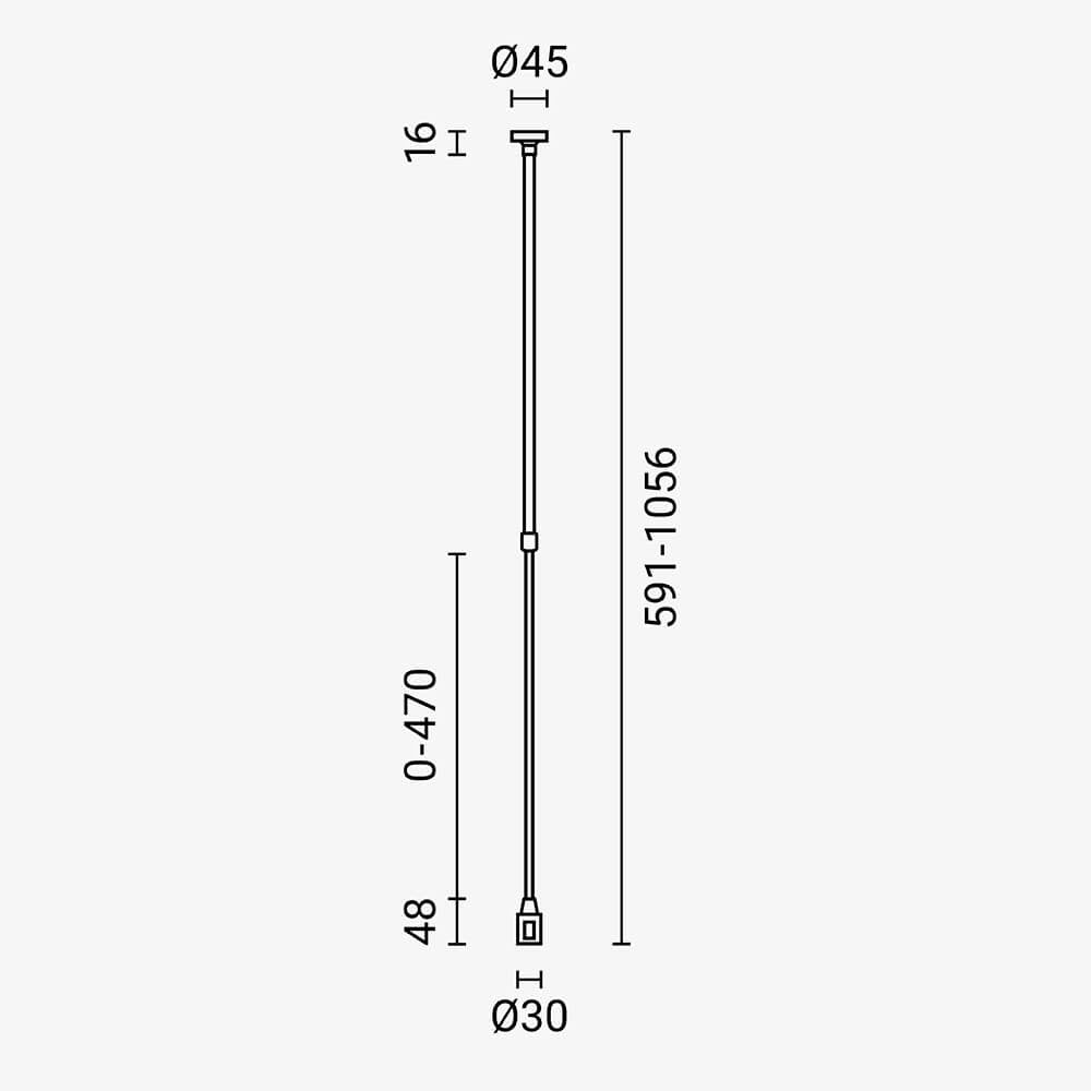 1-Layer Pole 50-100CM - M05-S - product view