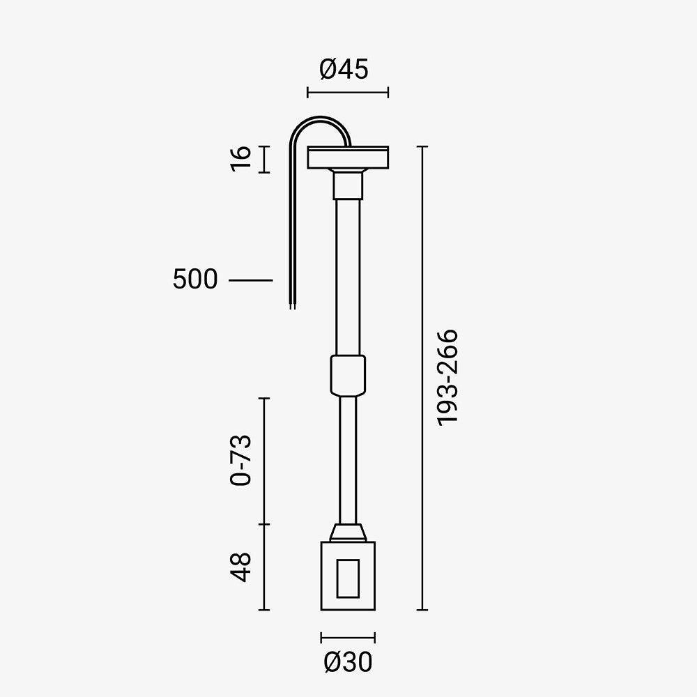 1-Layer Pole wired 10-20CM - M05-S - product view
