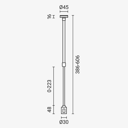 2-Layer Pole 25-50CM - M05-S - product view
