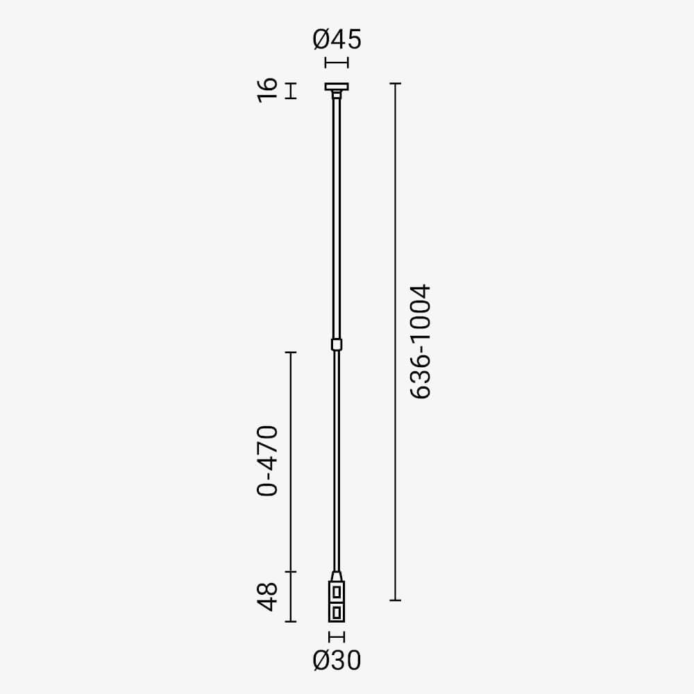 2-Layer Pole 50-100CM - M05-S - product view