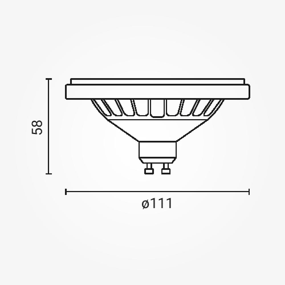 LED Bulb AR111 GU10 30° Dimmable - image 3