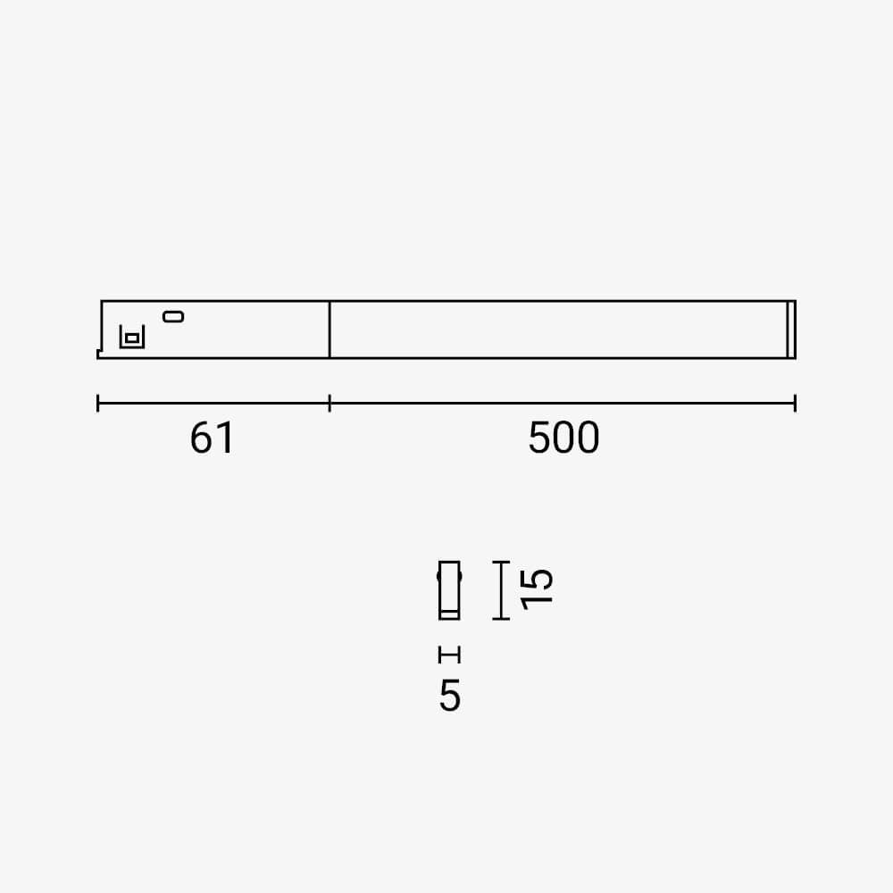 LED Magnetic Neon Strip Light 48V 6W 4000K - M05 - product view