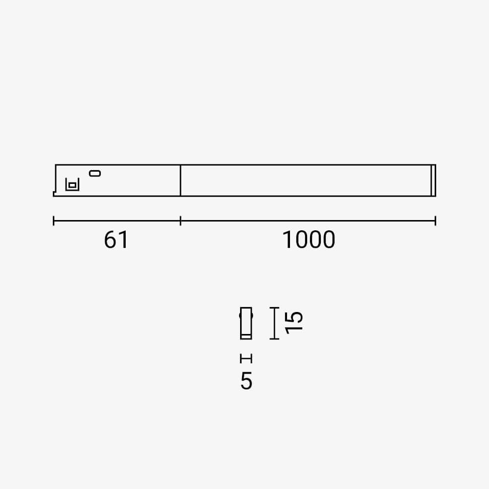 LED Magnetic Neon Strip Light 48V 12W 4000K - M05 - product view