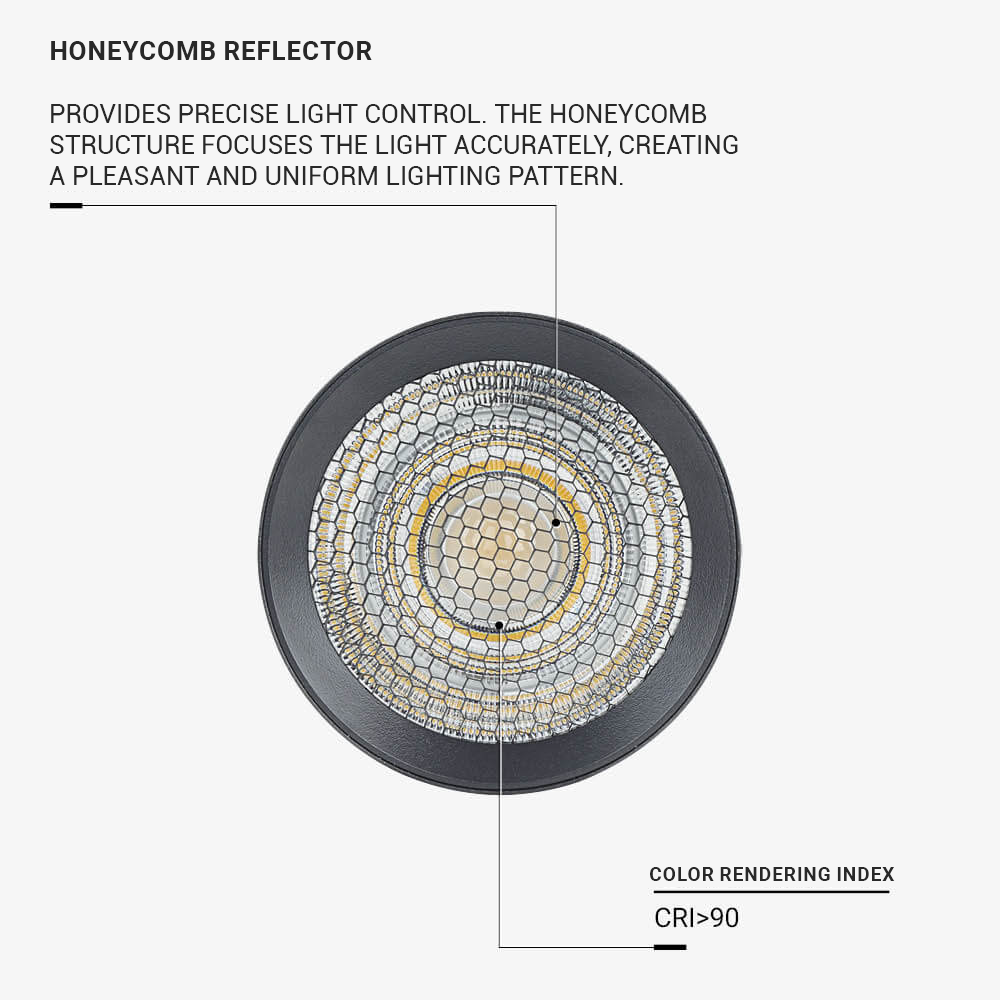 LED Magnetic Floodlight HONEYCOMB 48V 10W 4000K - M05 - image 4