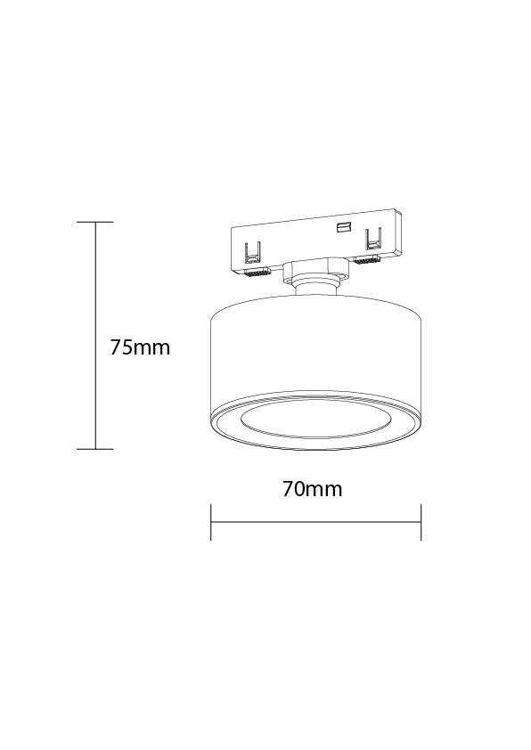 LED Magnetic Downlight 48V 7W 4000K - M05 - product view