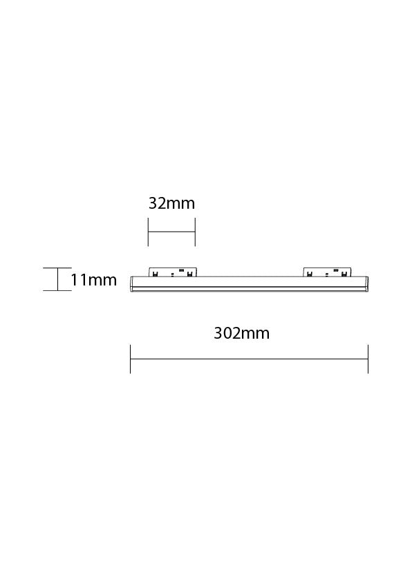 LED Magnetic Linear Floodlight 48V 10W 4000K - M05 - product view