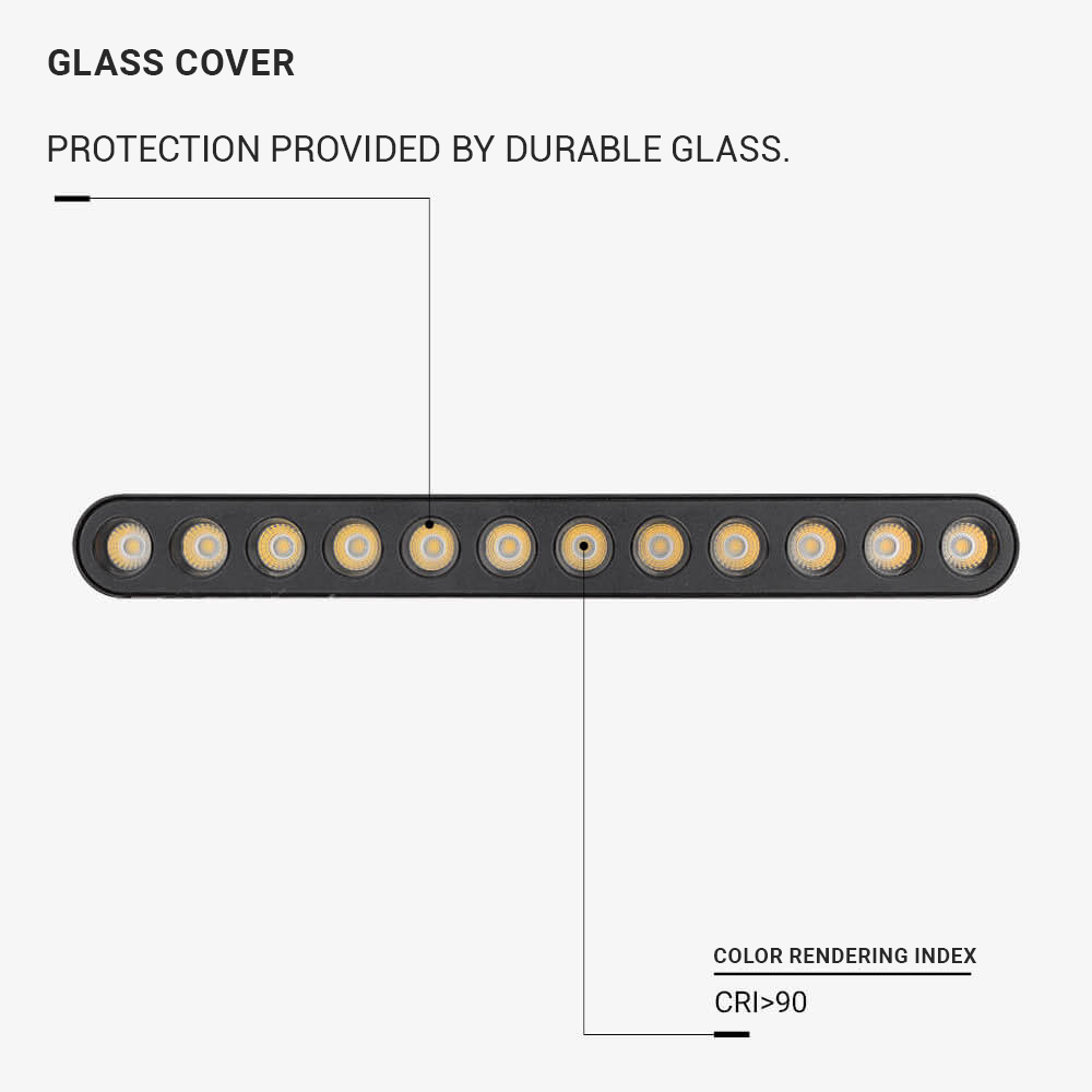 LED Magnetic Linear GRILLE Floodlight 48V 12W 4000K - M05 - image 4