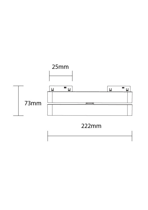 LED Magnetic Linear ADJUSTABLE Floodlight 48V 12W 4000K - M05 - product view