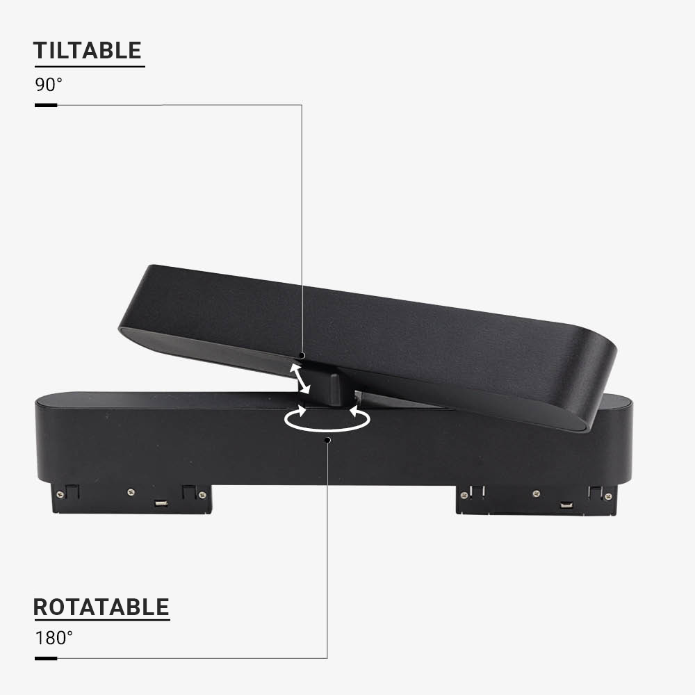 LED Magnetic Linear ADJUSTABLE ANTI-GLARE Floodlight 48V 12W 4000K - M05 - image 4