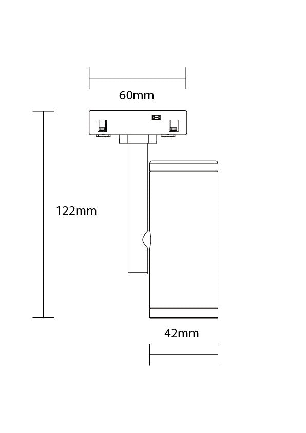LED magnetni spot reflektor 48V 7W 4000K – M05 - product view