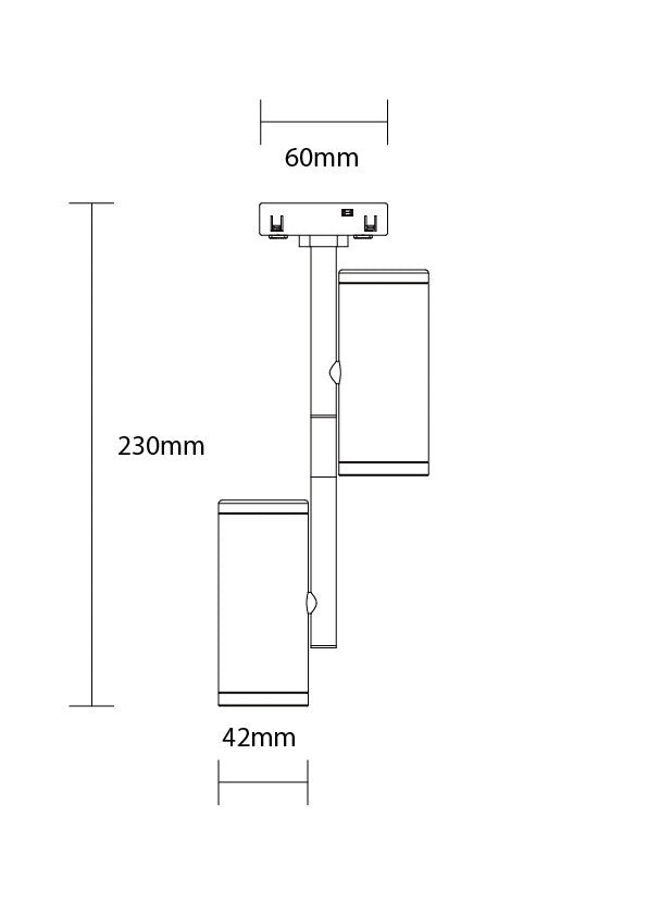 LED Magnetic Spot Floodlight 48V 2x7W 4000K - M05 - product view
