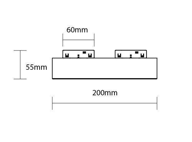 LED Magnetic Wall/Ceiling Light 48V 20W 4000K - M05 - product view