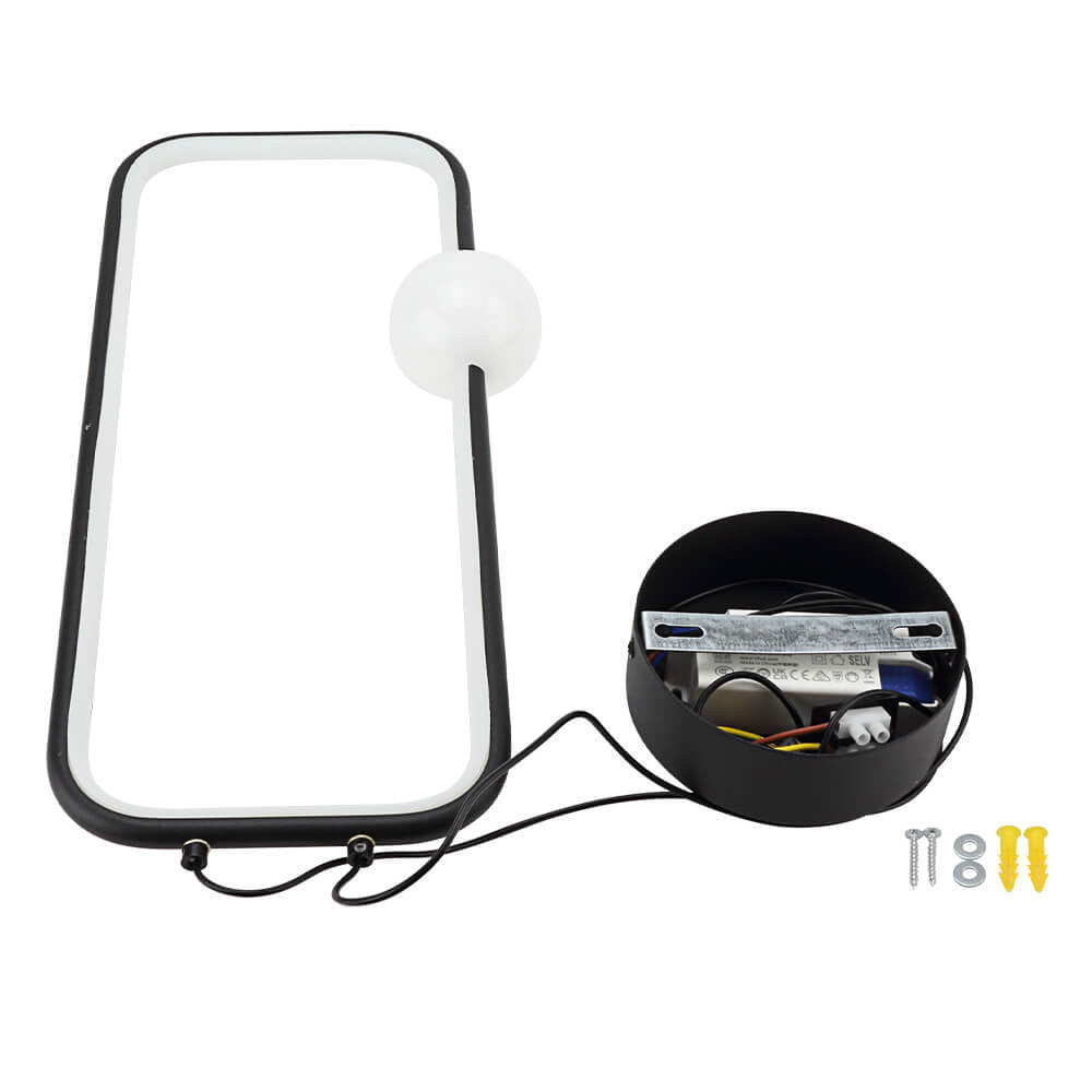 LED Pendant Lamp 15W Sand Black - image 4