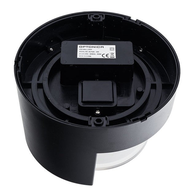 LED Wall Light Round Black - image 3