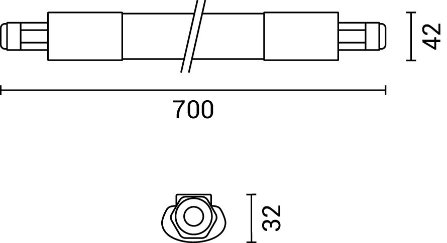 LED Batten Fixture 18W IP65 6000K - LINKABLE - image 4