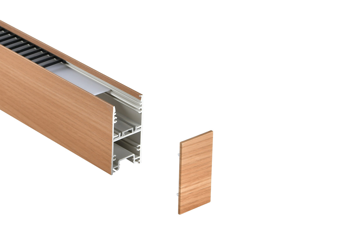 LED Plastic Linear Light 38W 3CCT WOOD - product view