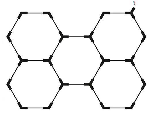 Hexagon SET Lights 5HEXS 192W With Accessories - image 4