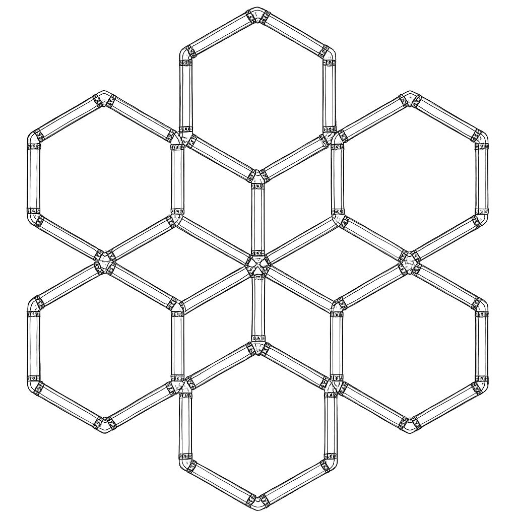 Hexagon SET Lights 12 SHAPES 294W with Accessories - image 4