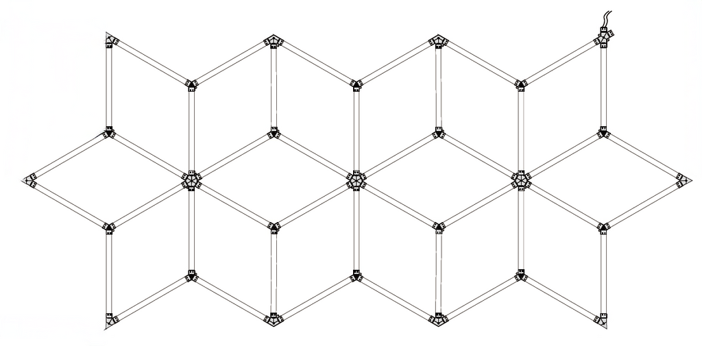 Hexagon SET Lights 16 SHAPES 294W with Accessories - image 4