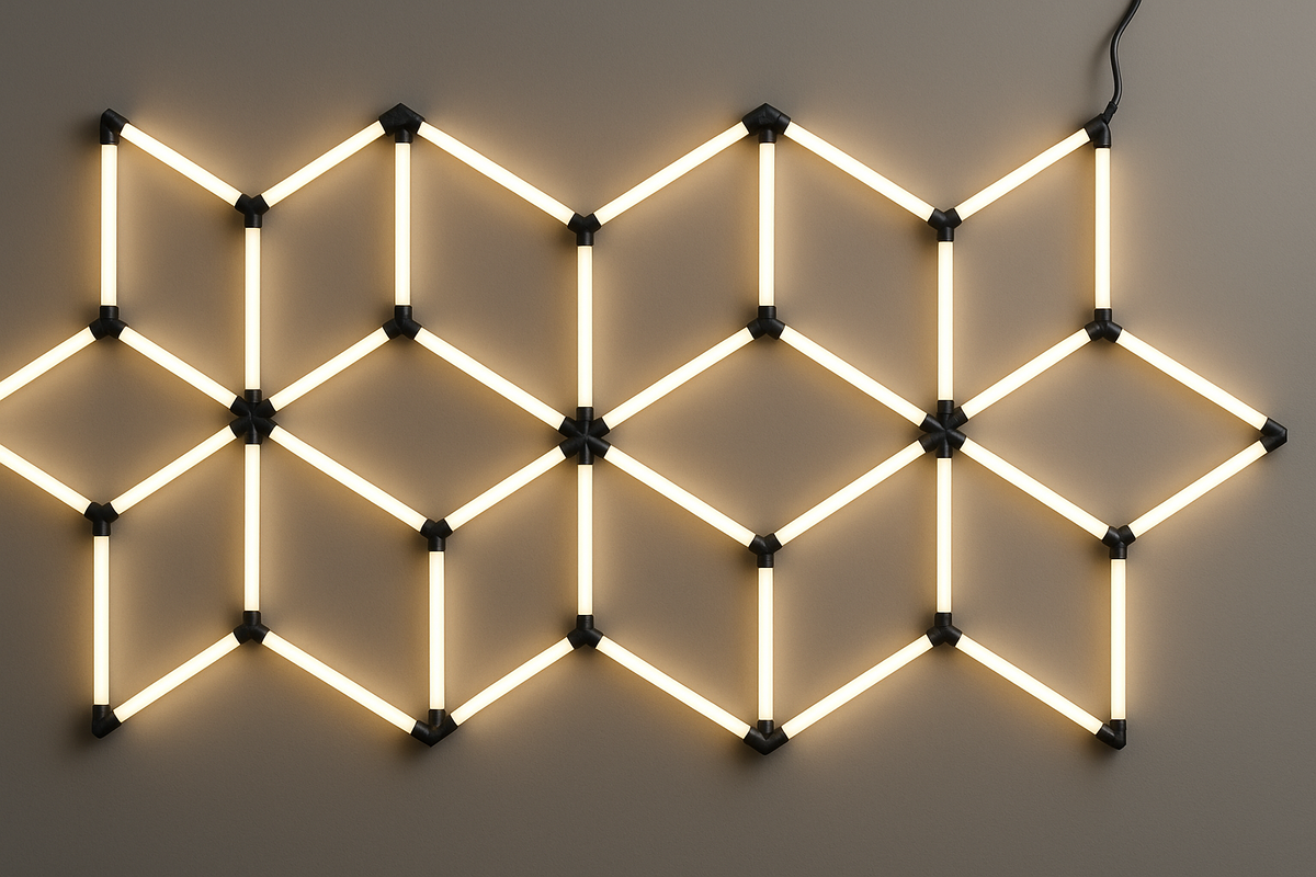 Hexagon SET Lights 16 SHAPES 294W with Accessories