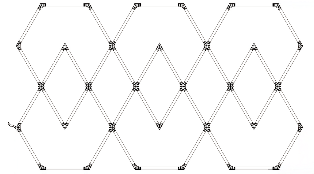 Hexagon SET Lights 11 SHAPES 428W with Accessories - image 4