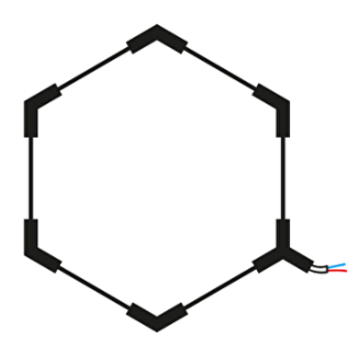 Hexagon SET Lights 1HEX 42W With Accessories 3CCT - image 3