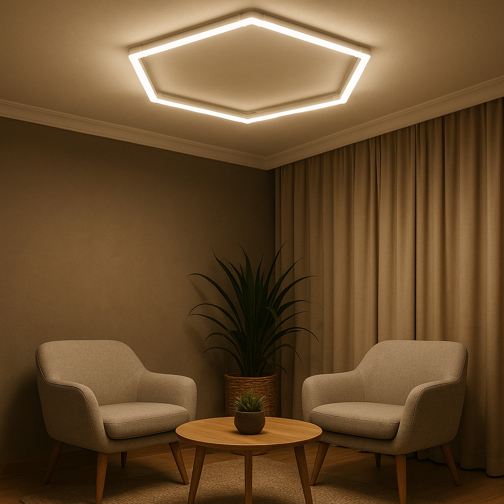 Hexagon SET Lights 1HEX 42W With Accessories 3CCT