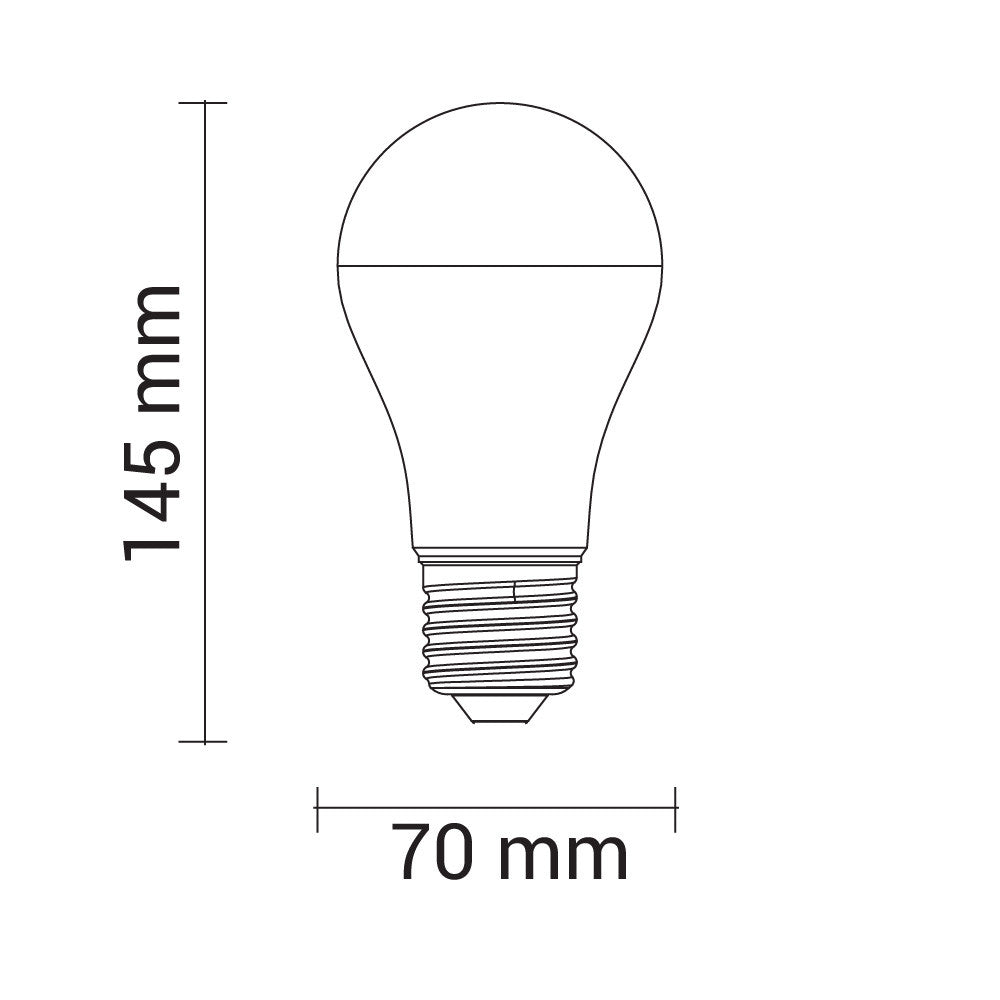 LED Plastic Bulb E27 A70 5 Years Warranty - product view