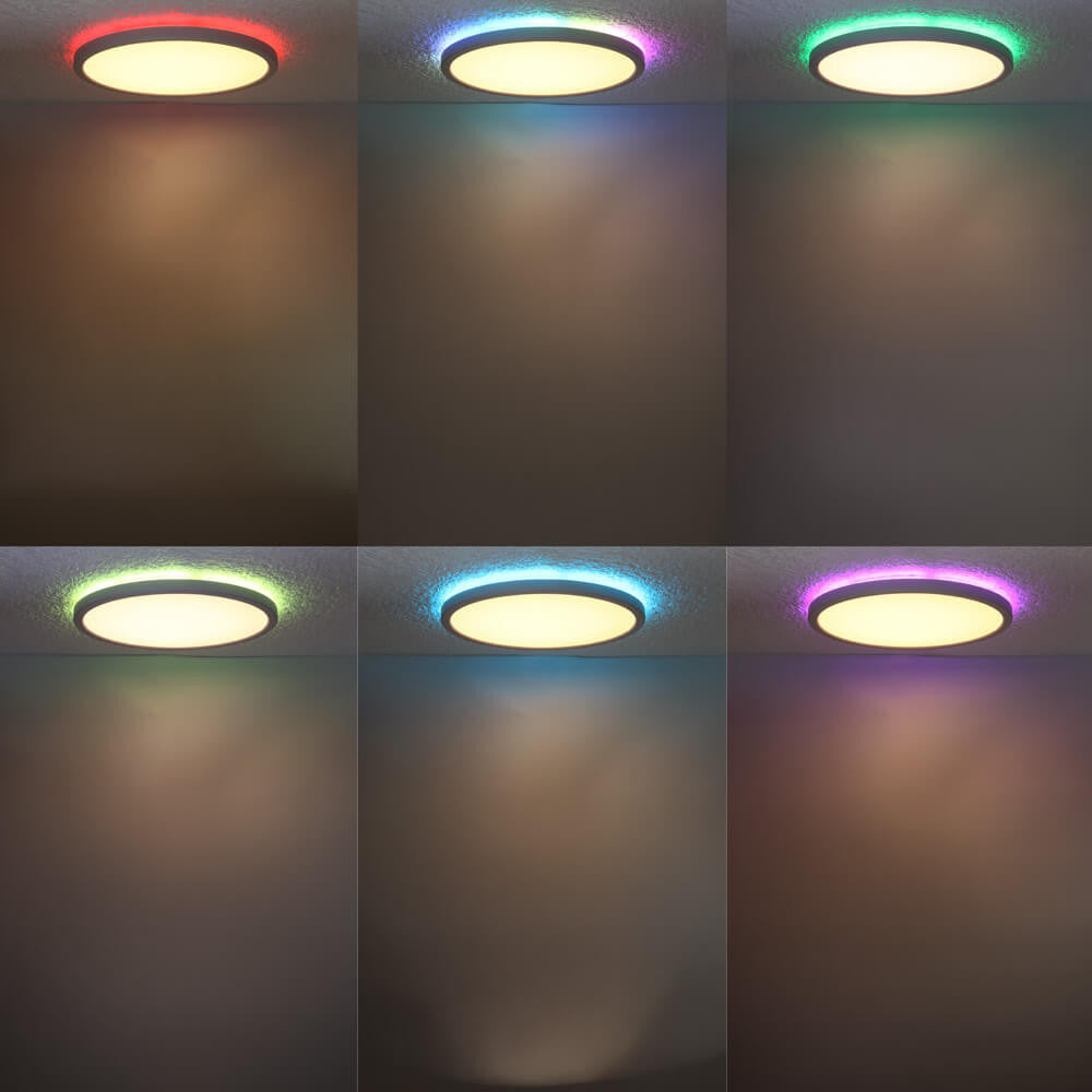 LED Ceiling Lights White Body 18W CCT+RGB - image 5