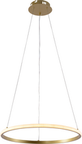 LED Pendant Lamp CCT 30W Brushed Gold Dimmable + Remote Control