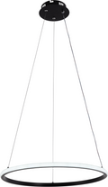 LED Pendant Lamp CCT 30W Black Dimmable + Remote Control