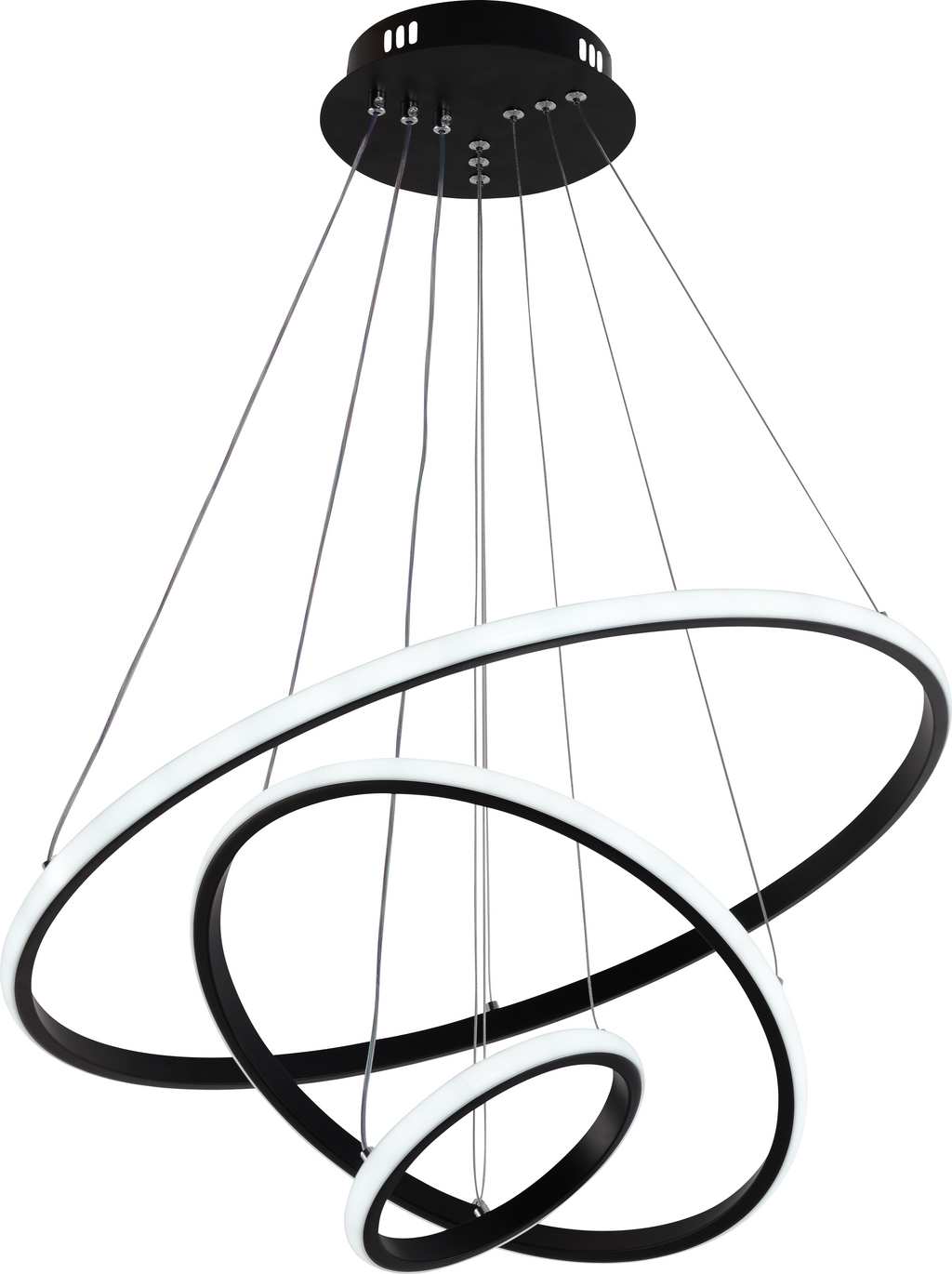 LED Pendant Lamp CCT 78W Black Dimmable + Remote Control - image 3