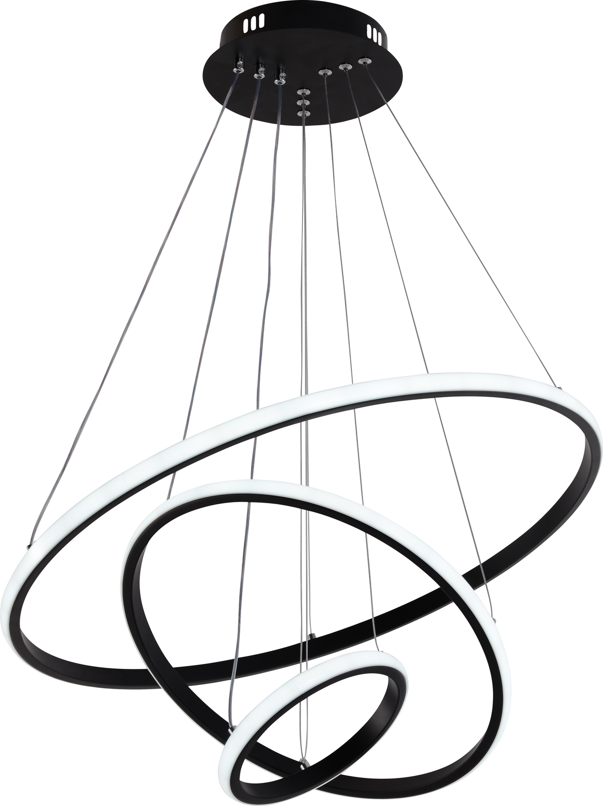LED Pendant Lamp CCT 78W Black Dimmable + Remote Control - image 3