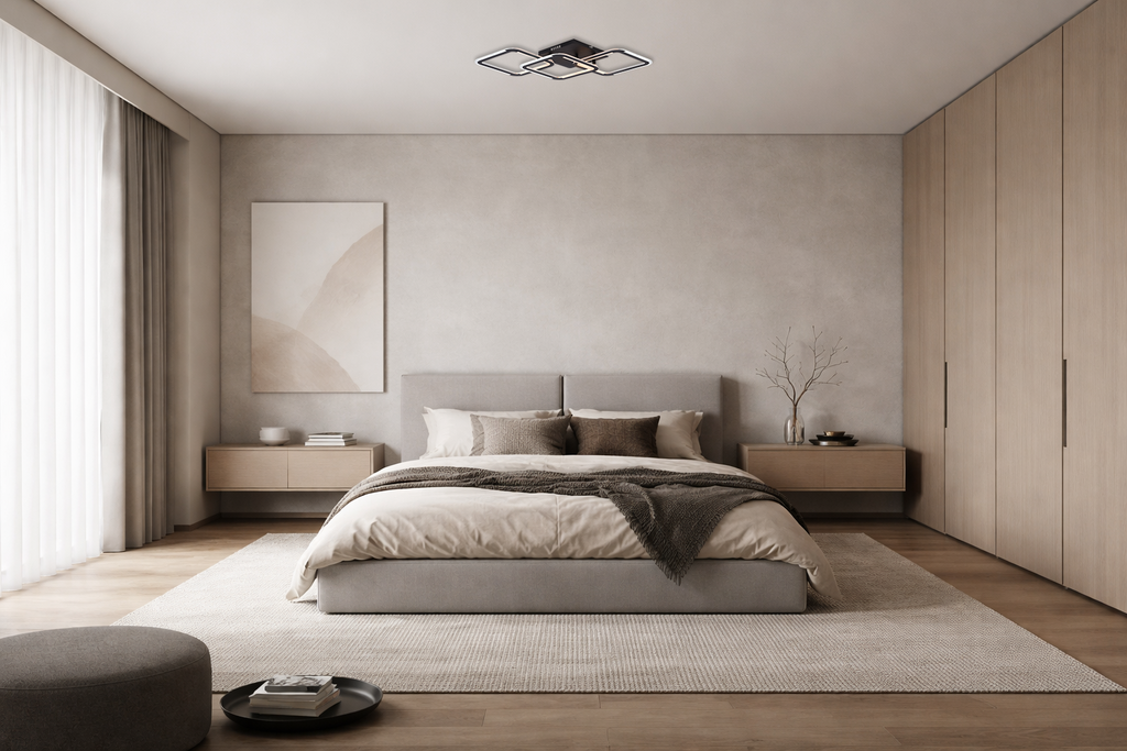 LED Ceiling Lamp CCT 45W Black Dimmable + Remote Control - image 4