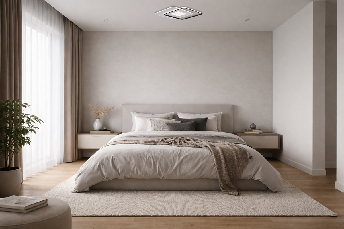 LED Ceiling Lamp CCT 60W White+Black Dimmable + Remote Control - image 4