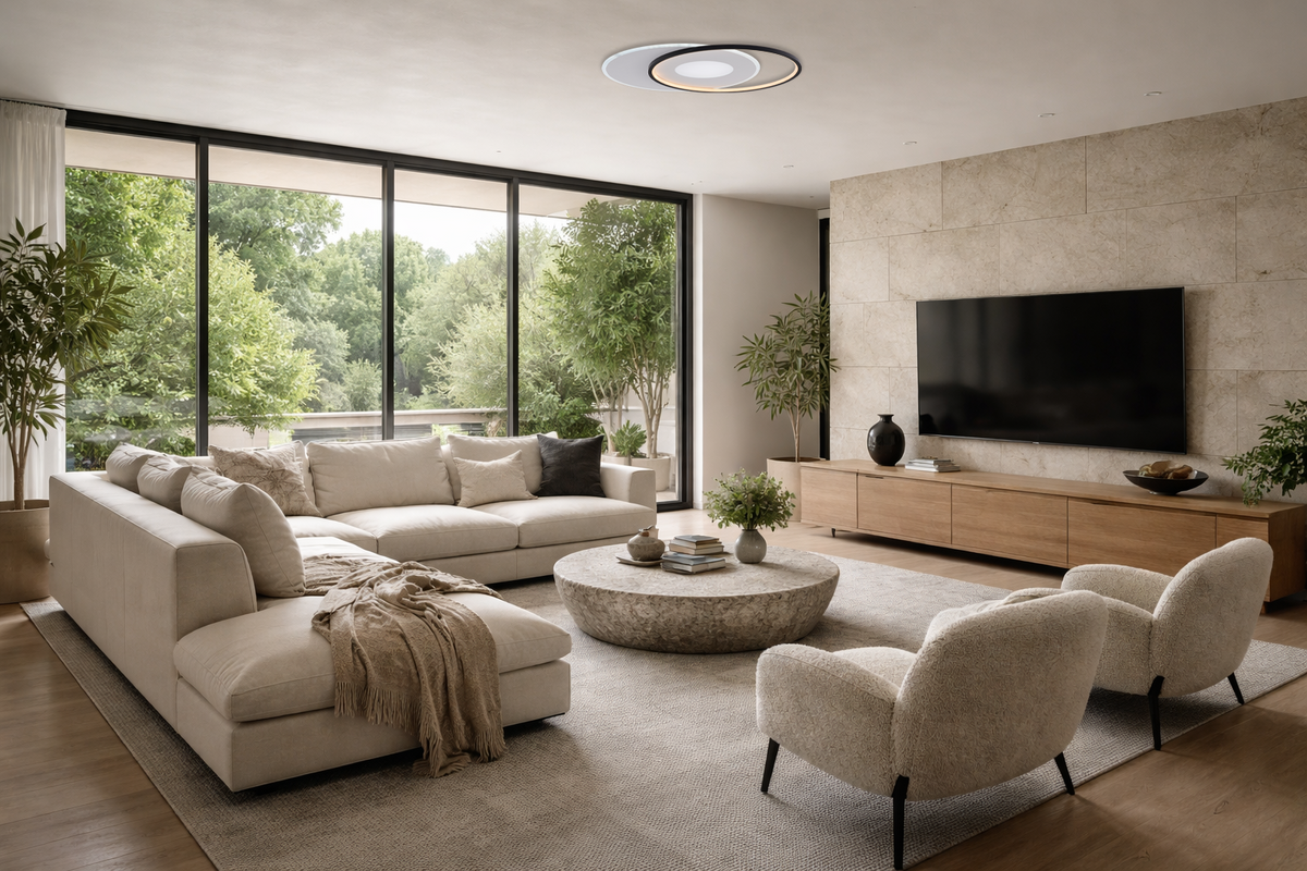 LED Ceiling Lamp CCT 54W White+Black Dimmable + Remote Control - image 4
