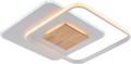 LED Ceiling Lamp CCT 60W White+Wood Dimmable + Remote Control