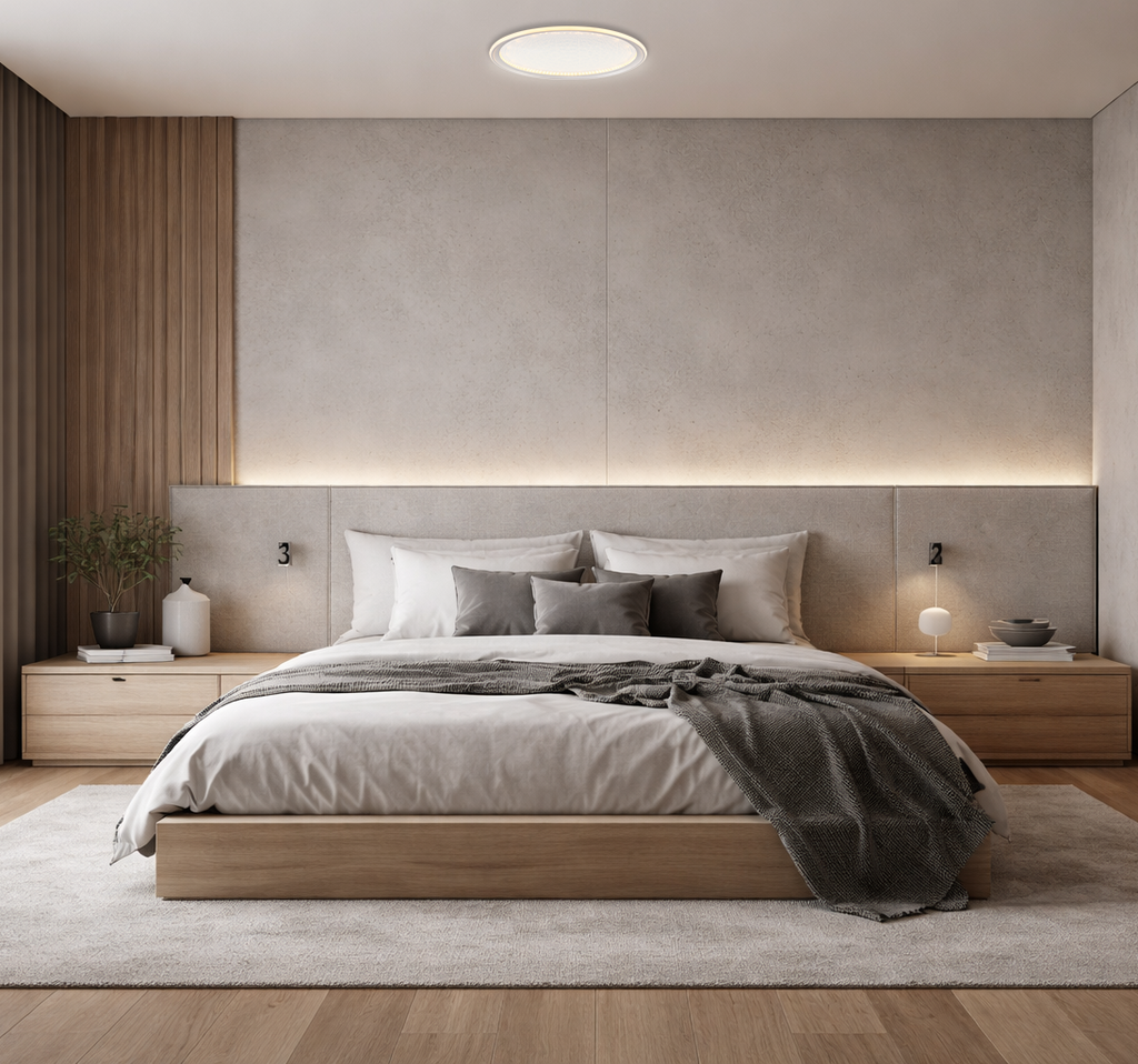 LED Ceiling Lamp CCT 42W Silver+CR Dimmable + Remote Control - image 4