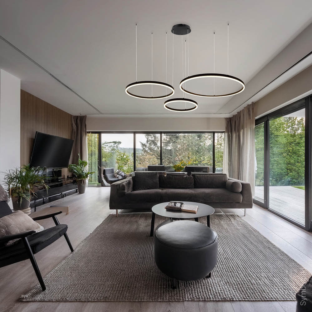 LED Pendant Lamp 70W Sand Black - image 6