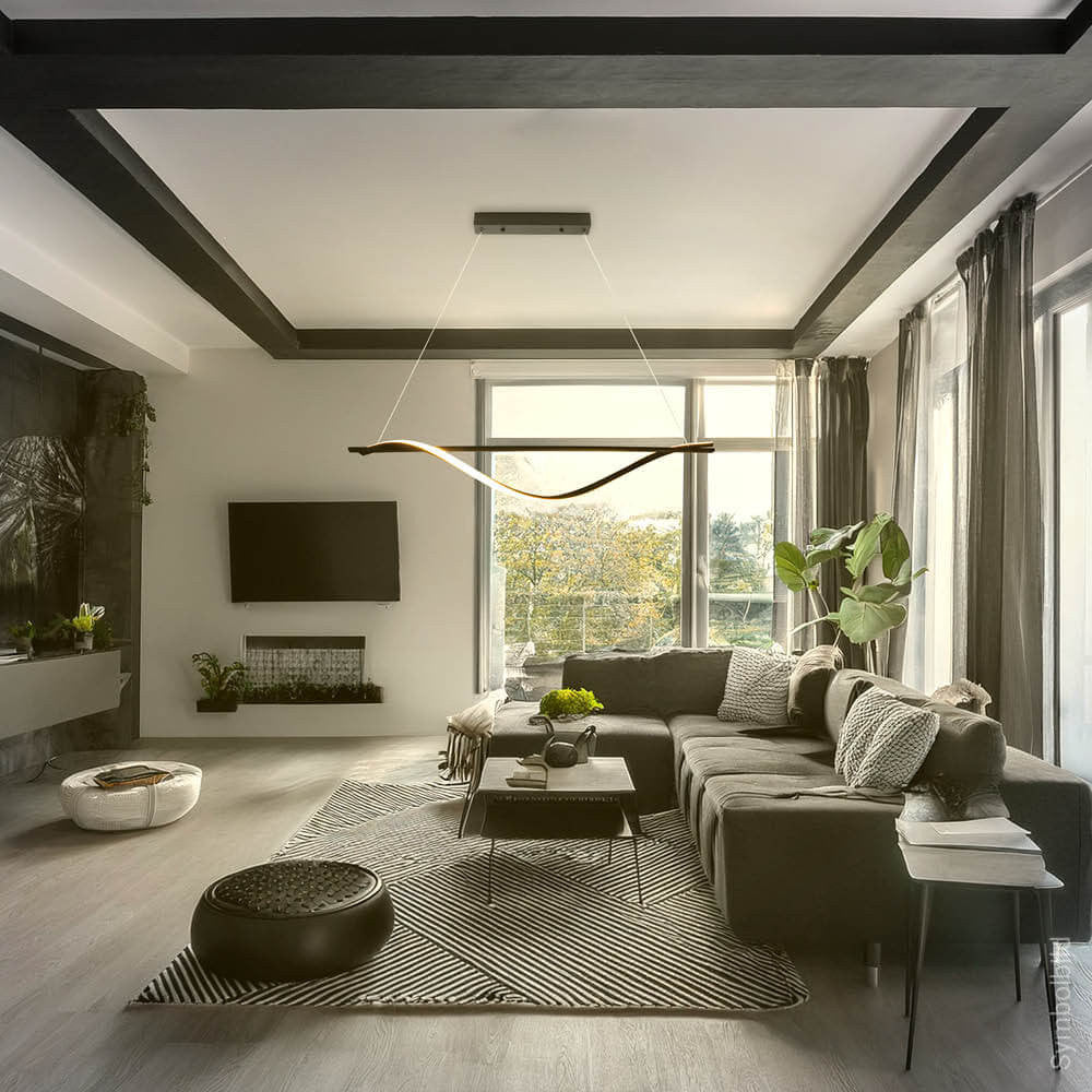 LED Pendant Lamp 17W Sand Black - image 6
