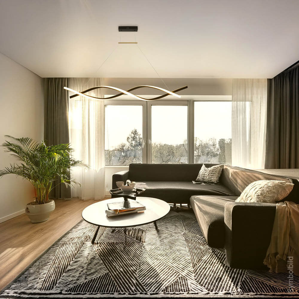 LED Pendant Lamp 28W Sand Black - image 6