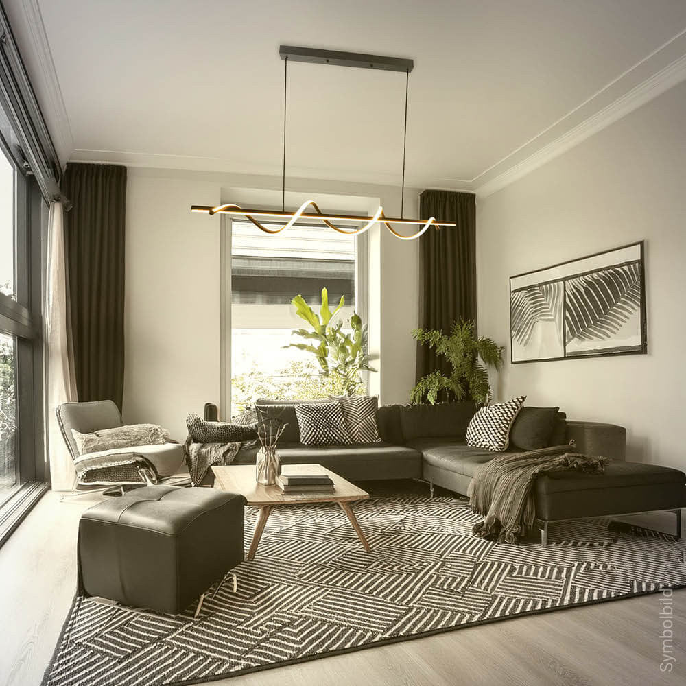 LED Pendant Lamp 30W Sand Black - image 6