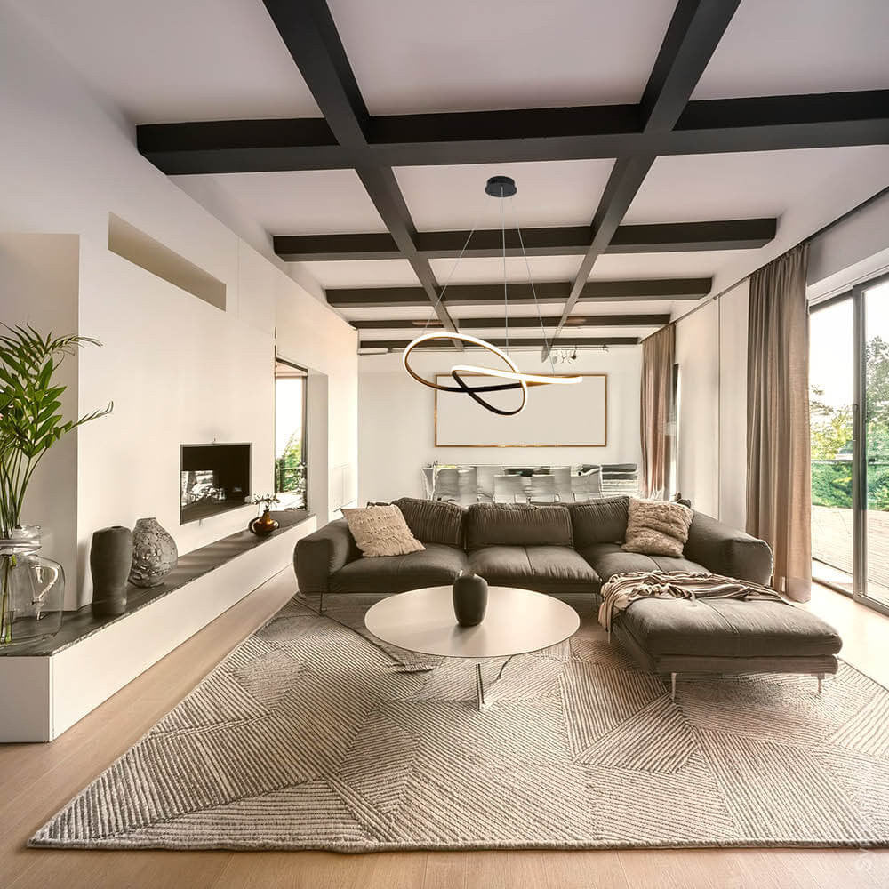 LED Pendant Lamp 30W Sand Black - image 6